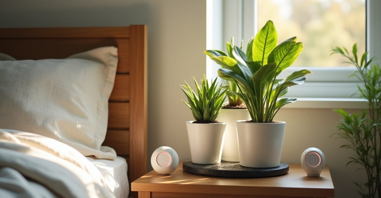 Before and After Air-Purifying Results from Houseplant Setups