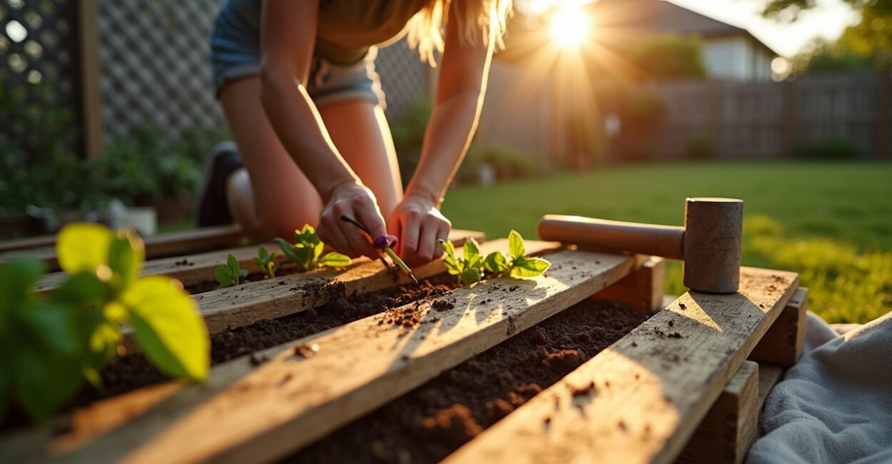 Pallet Garden Bed: Quick Raised Planter from Recycled Wood