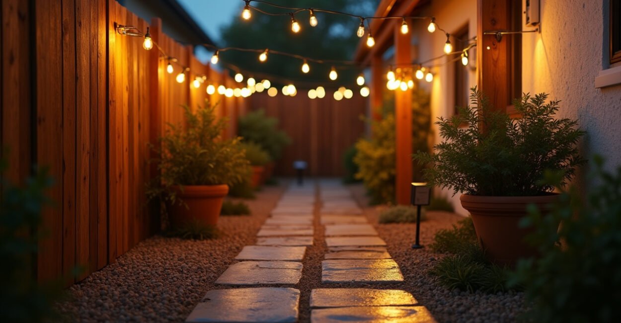 Solar String Lights: Creative Path Ideas for Small Yards