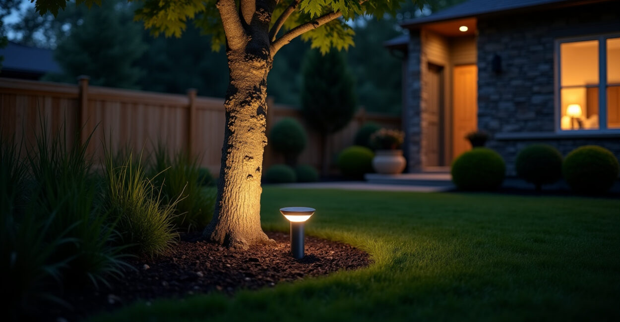 Solar Uplights: Spotlighting Trees Without Wiring Hassle