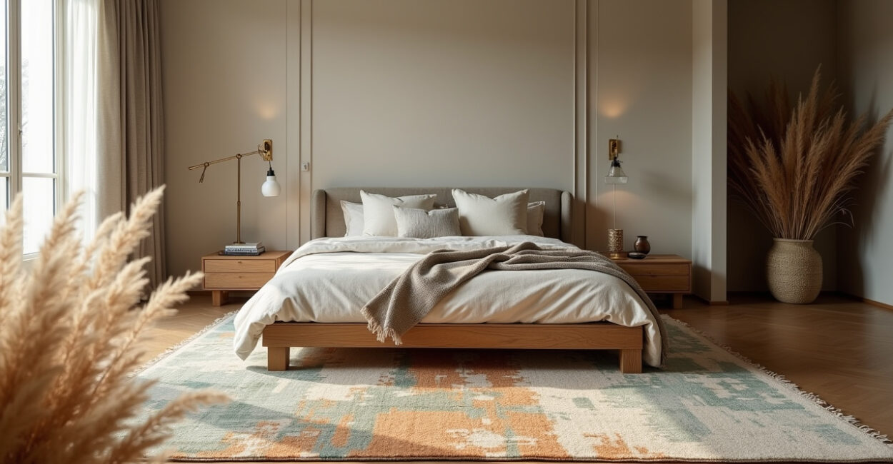 Statement Rugs for Bedrooms: Tips on Scale, Color, and Texture