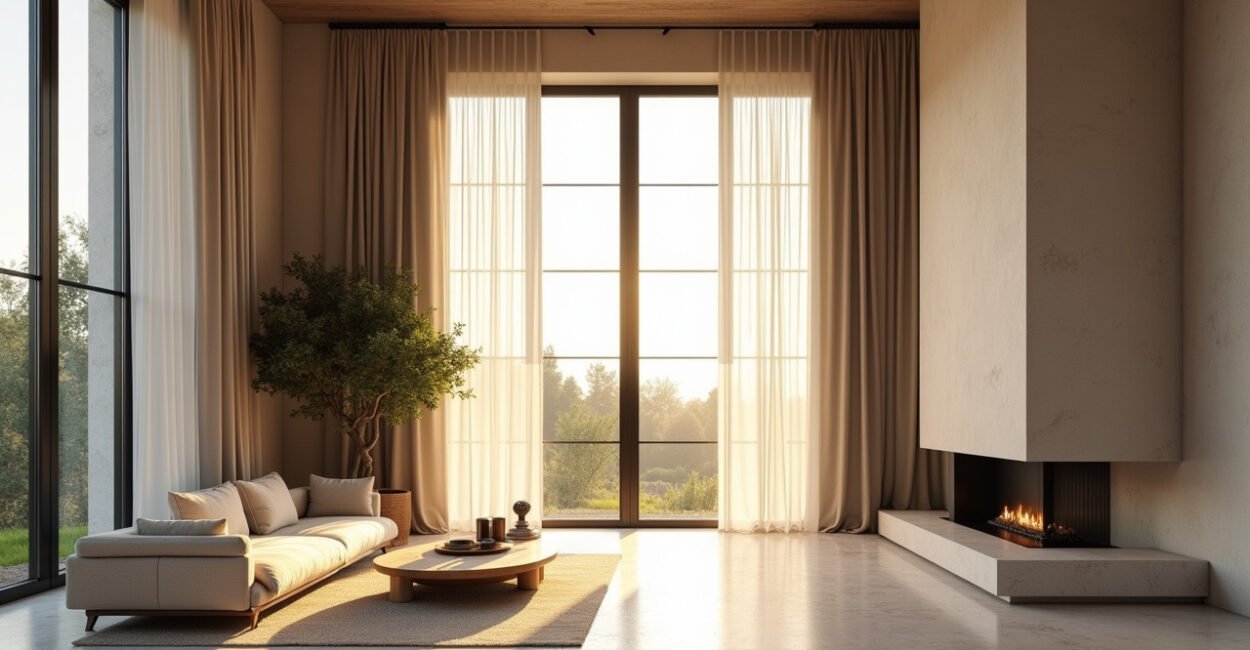 Double-Height Curtain Ideas to Frame Tall Windows Beautifully