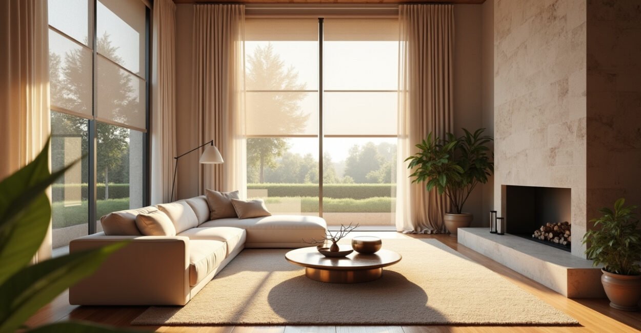 Double-Height Living Room Curtains or Blinds: Which is the Best Fit?