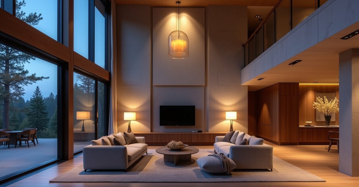 Double-Height Living Room Lighting: 7 Expert Design Tips