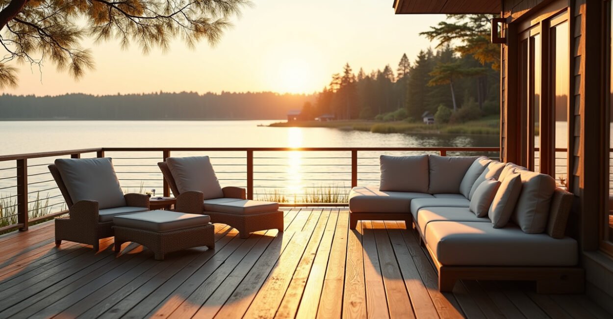 Lake House Outdoor Deck Styling: Materials, Seating, Views