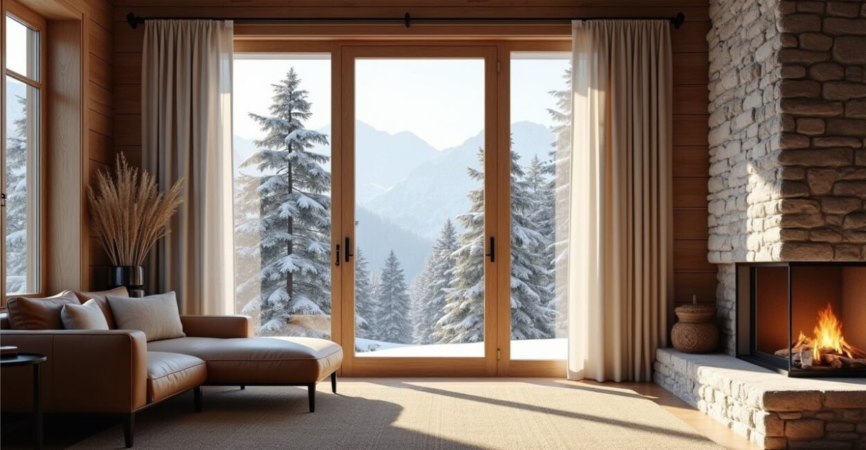 Mountain House Window Treatment Ideas for Warmer Rooms