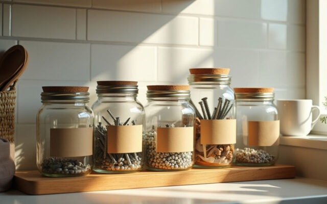 7 Repurposed Glass Jar Storage Ideas for Small Spaces